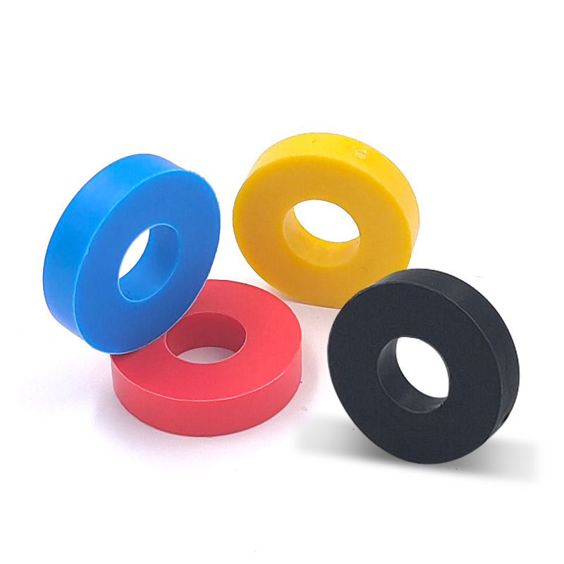 中央空调内机减震垫小圆圈 橡胶垫片6厘8厘10厘厚尼龙塑料配件