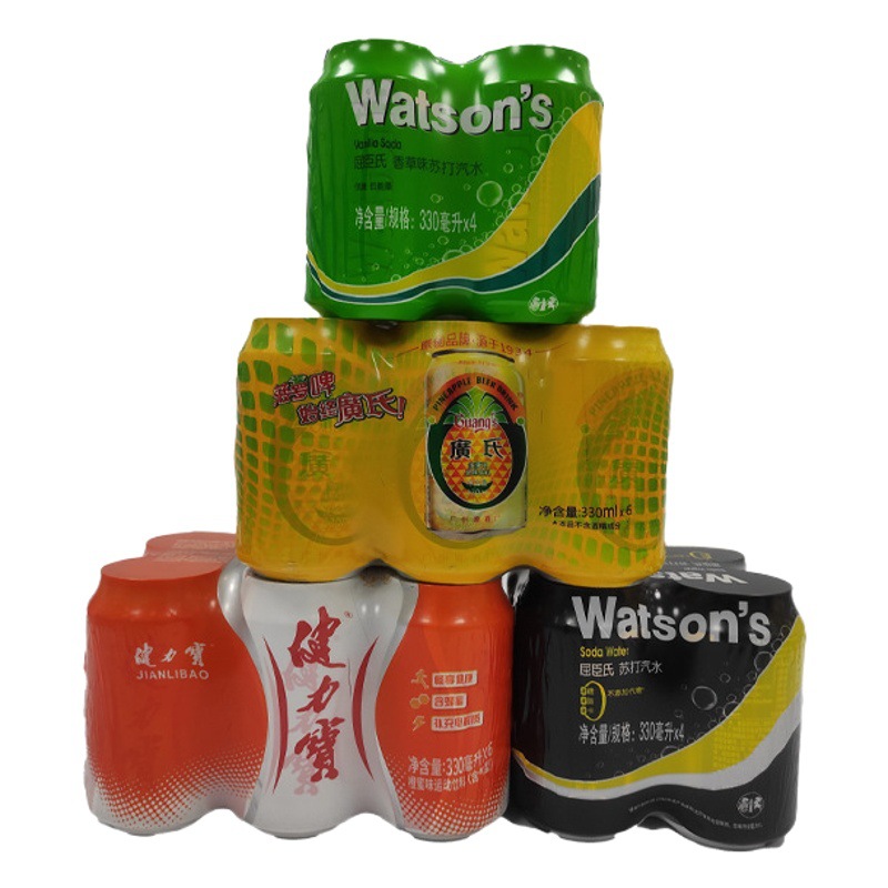 Suministro directo de fábrica de bebidas película retráctil PE película retráctil manguito máquina de envasado Película Termocontraíble PE película de sellado de plástico