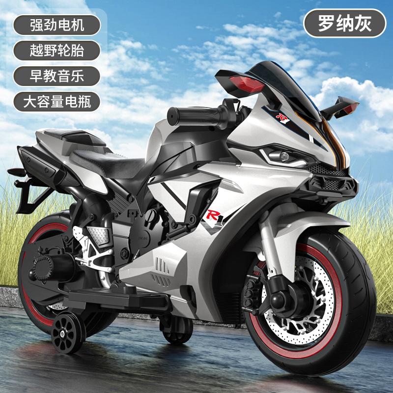 Coche eléctrico transfronterizo para niños, motocicleta, grande, 2-8 años, bebés masculinos y femeninos, se pueden usar para cargar juguetes de coche de batería