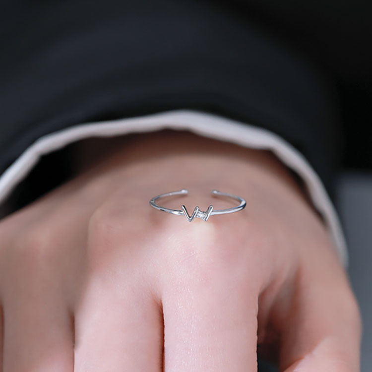 Bracciale di perline geometrico lettera w con diamanti_voghion.com