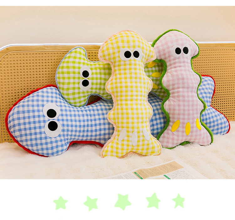 Cross-border dopamine fishbone plush pillow toy for children, long leg-hugging sleeping doll, gift for girls, wholesale