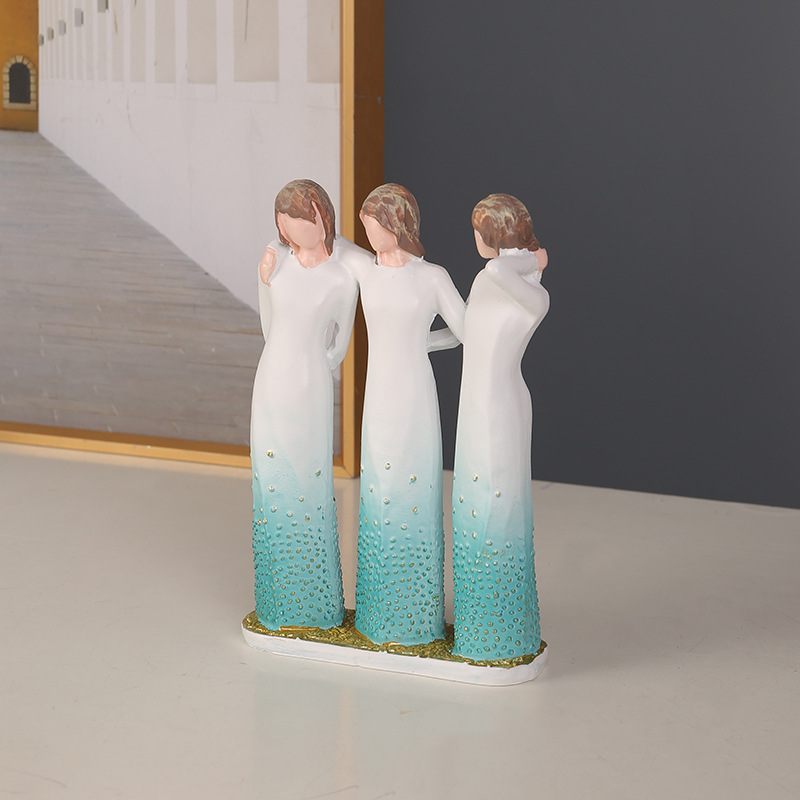  New Three Sisters Resin Crafts Ornaments Bestie Crafts Gifts Creative Decorations Foreign Trade 