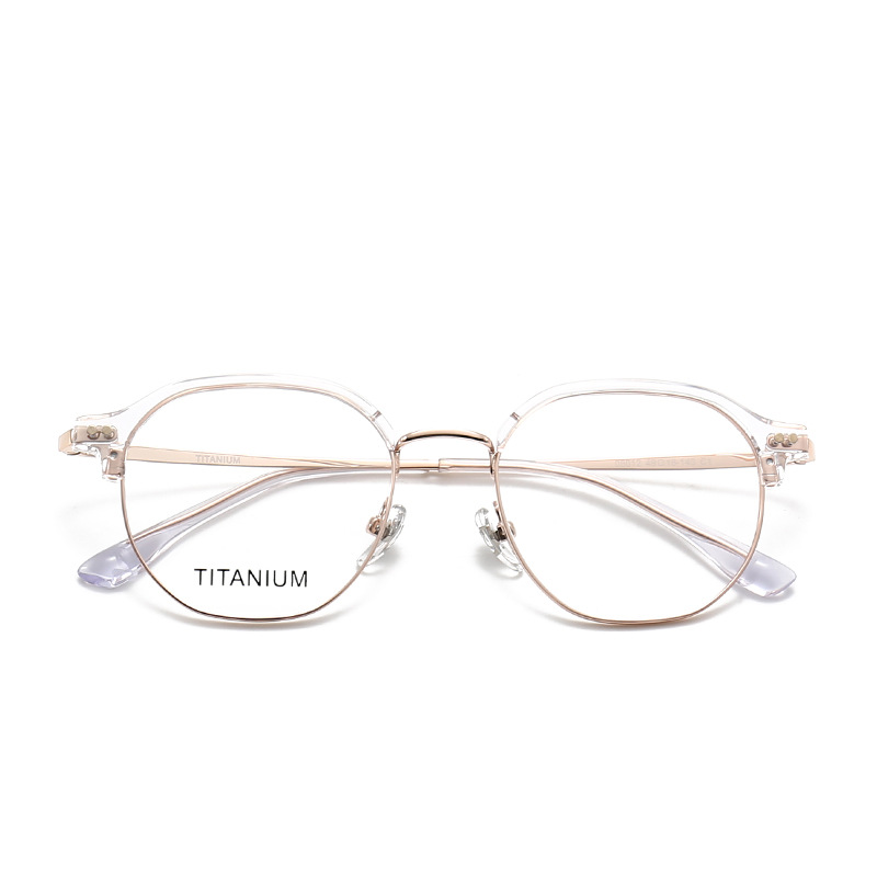 Gafas frescas de madera STUDIOMUKU Marco de cejas de medio marco cómodo y delgado Marco de miopía de diseño ultraligero