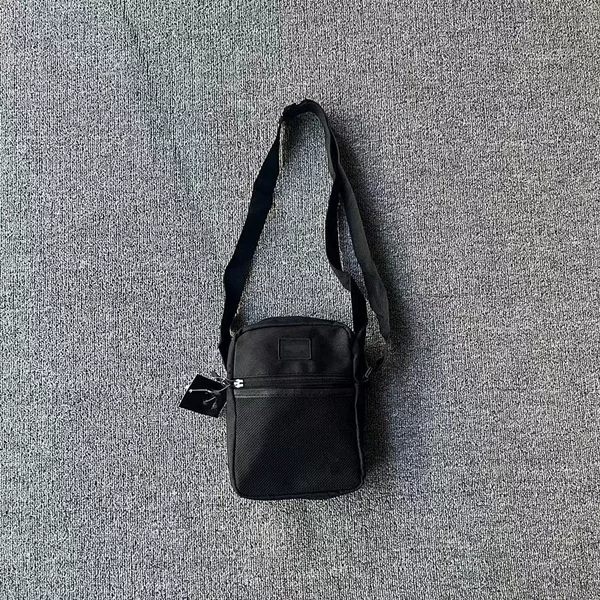 Trendy Cross-border E-commerce Personalized Canvas Shoulder Bag Men's and Women's Vertical Tooling Style Mobile Phone Bag Street Casual Crossbody Bag