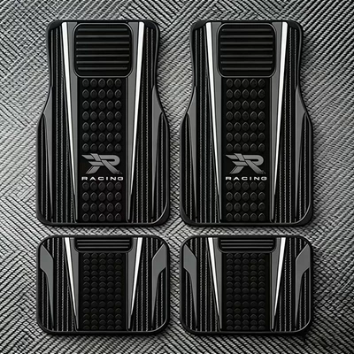 Avtomobil döşəmə paspasları, Dropshipping Temu Simple Line Car Floor - 0104-khzt-2-3344cm-two-piece-pack