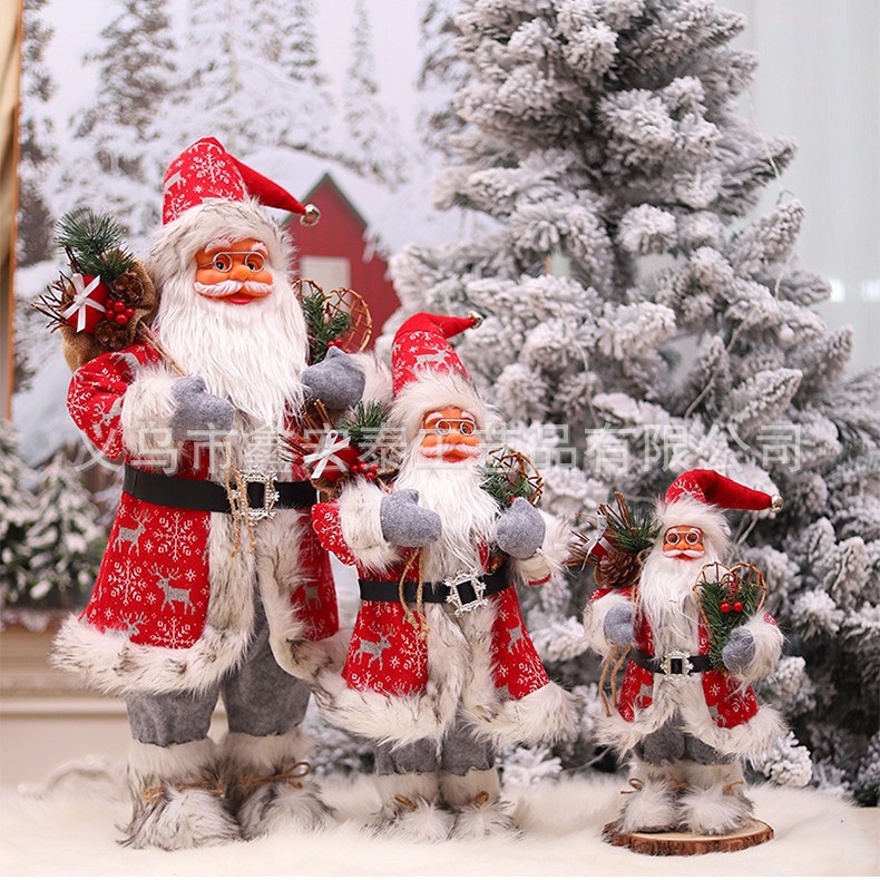 Suministros navideños de Papá Noel, muñeco de Papá Noel de 36 pulgadas, decoración de interiores para el hogar, regalo grande de Navidad, transfronterizo