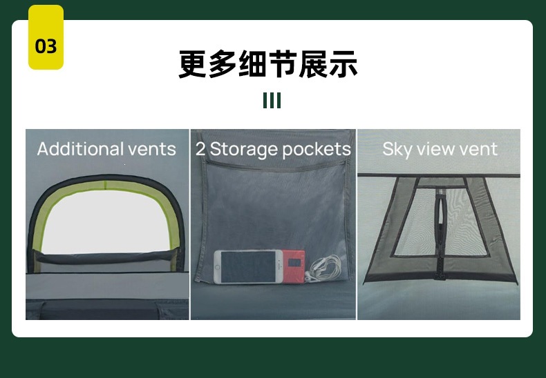 Cross-border thickened waterproof car tent, Amazon outdoor car tail tent, wind-resistant and sun-proof camping tent in stock