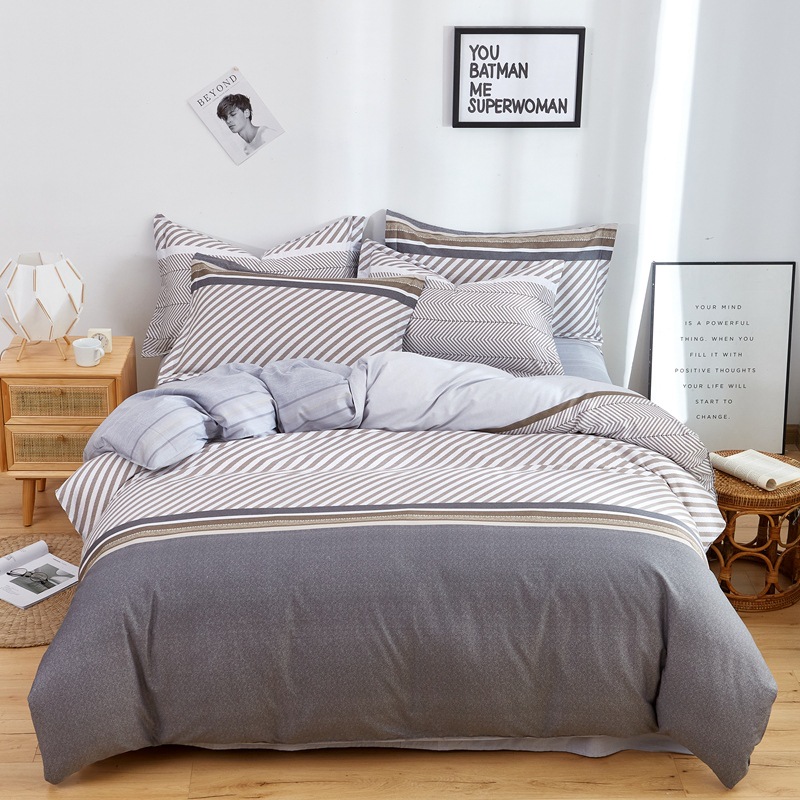 新款纯棉四件套 现代小清新风格 微商直播选品 高端礼品 团购件套|ru