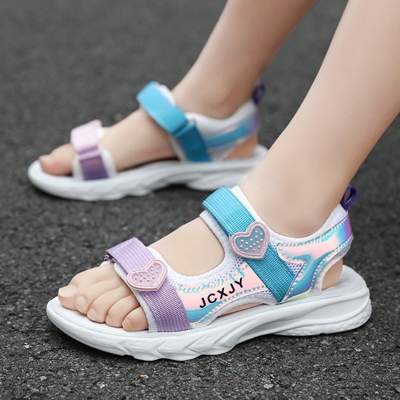 Baby princess zapato de jardín de infantes antideslizante para niños nuevo 2024 sandálias de chicas de sol suave verano temporada de chicas