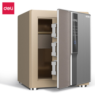 Deli 4155g Fingerprint Password (Wifi) Safe Height H470 (Light Brown) (Taiwan) for Home and Office Use
