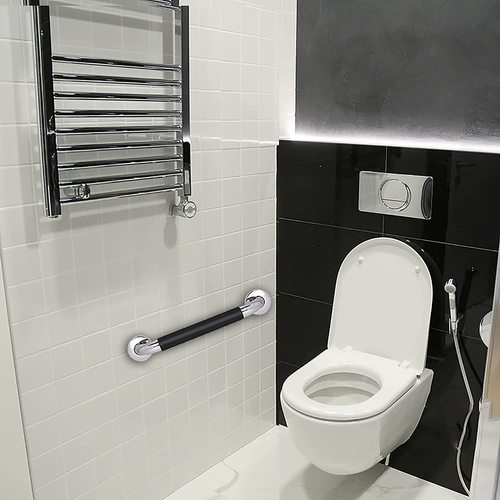 Bathroom handrail 304 stainless steel silicone fingerprint toilet handrail bathtub handrail toilet handrail cross-border hot sale