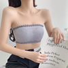 Two-color lace tube top solar-powered, sexy T-shirt, underwear, beautiful back