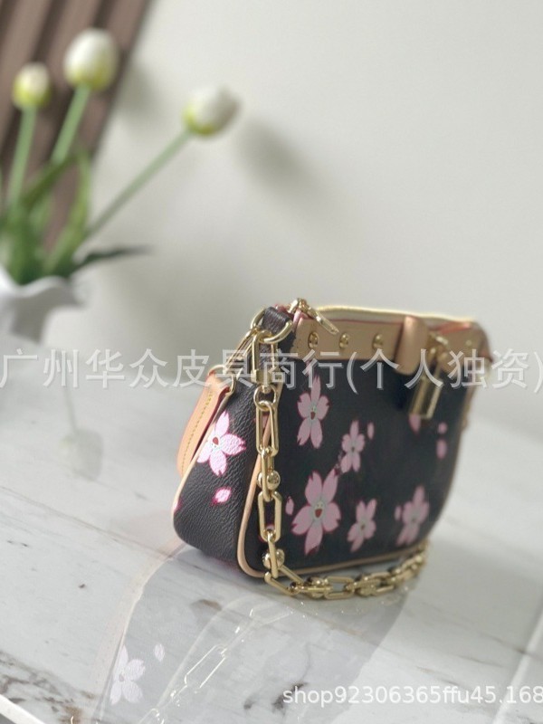 新型レディースバッグ村上隆連名桜麻雀バッグレトロ脇下バッグ外国貿易小型斜め掛けバッグ|undefined