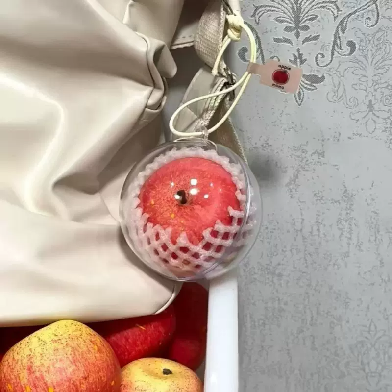 苹果汽车挂件平安出行钥匙扣车载创意氛围后视镜挂饰挂件网红摆件