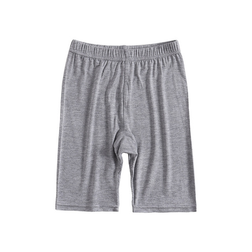 Girls' Summer Thinning Mid-Thigh Five-Finger Pajama Pants Thin Modal Children's Outerwear Baby Black Mid-Calf Pants