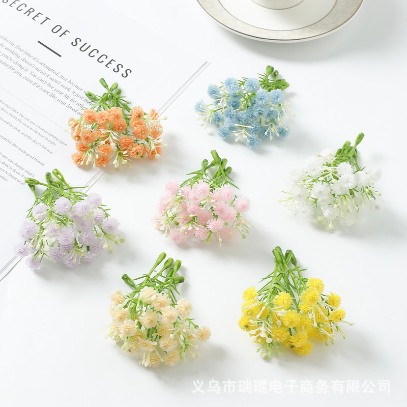Simulated Soft Rubber Gypsophila Flower String Fake Flowers DIY Hairpin Wreath Clothing Accessories Wedding Flower Arrangement Photography Decoration Flowers Simulated Soft Rubber Gypsophila Flower String Fake Flowers DIY Hairpin Wreath Clothing Accessories Wedding Flower Arrangement Photography Decoration Flowers