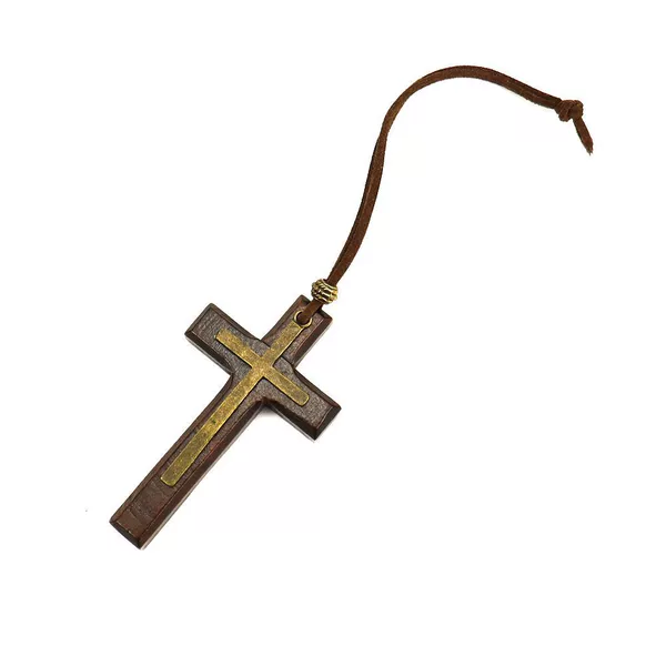 Brown double-layer cross (pendant model)