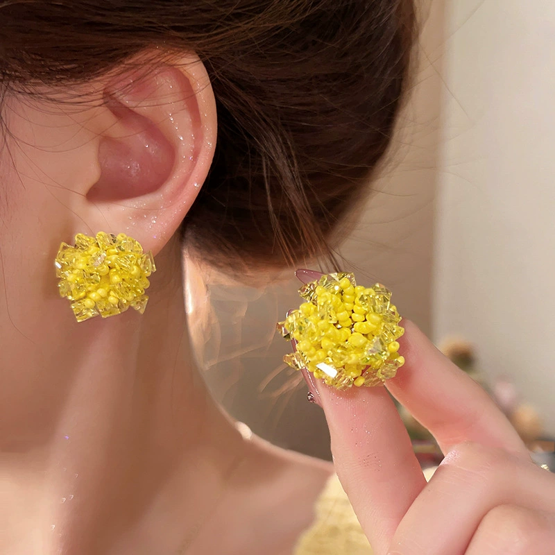 Серебряная игла из жемчуга, стильные универсальные серьги, образец серебро 925, простой и элегантный дизайн, оптом