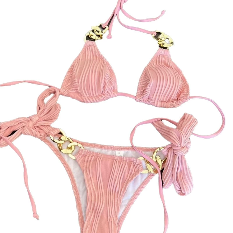 Sexy swimwear, beach split push up bra, internet celebrity, beach style