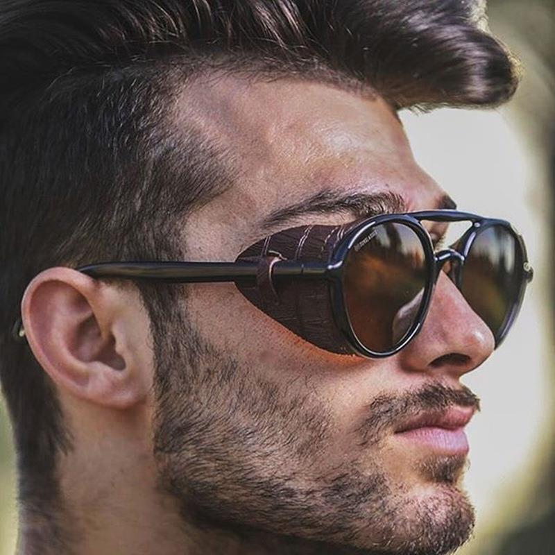2023 new European and American fashion leather edge sunglasses cross-border men's and women's sunglasses trendy 97575 2023 new European and American fashion leather edge sunglasses cross-border men's and women's sunglasses trendy 97575