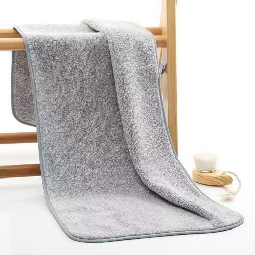 Serviette en polaire corail à rayures verticales étoilées, douce et confortable pour le visage, absorbante et ourlée, idéale pour_voghion.com
