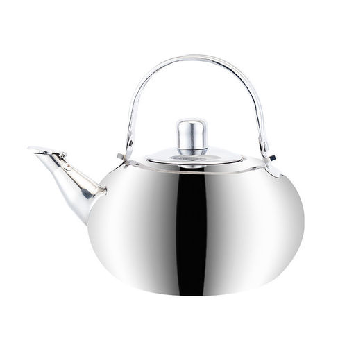 Stainless Steel Multi-Use Elegant Pot for Boiling Water & Brewing Tea, with Filter Mesh and Tea Strainer—Hotel-Style Whistling Kettle
