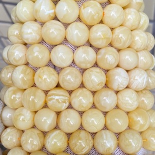 Factory Direct Sales Raw Ore Russian Beeswax Full Wax White Flower Beeswax Beeswax Bracelet Rich Waxy Amber Bracelet