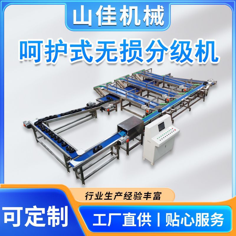 花牛苹果分级机 维纳斯苹果糖度重量选果机 黄金梨重量无损分选机