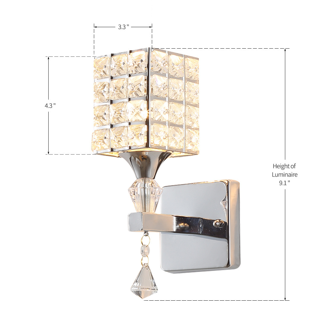 Simple minimalista Camarón lámpara de pared de cristal LED lámpara de noche dormitorio diseño sentido lámpara de pared al aire libre