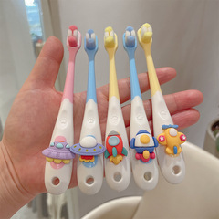 Spaceship children's toothbrush 6-; 12-year-old soft-bristled toothbrush for older children 6 years old and above, 10-year-old primary school students and adolescents