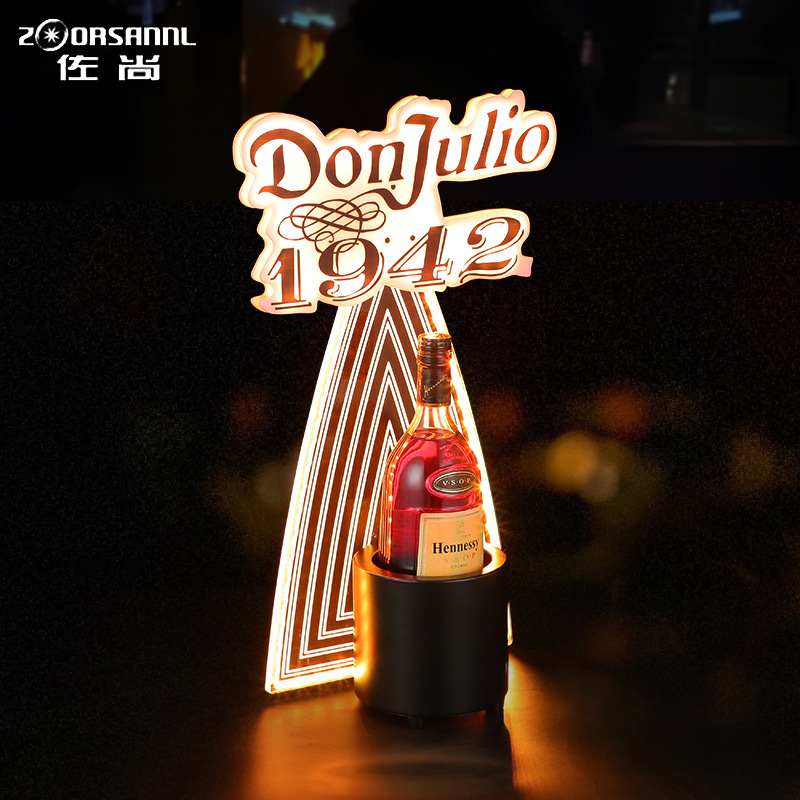 Bar transfronterizo KTV1942 tequila iluminante asiento de vino LED creativo iluminante estante de exhibición de vino tinto estante de discoteca