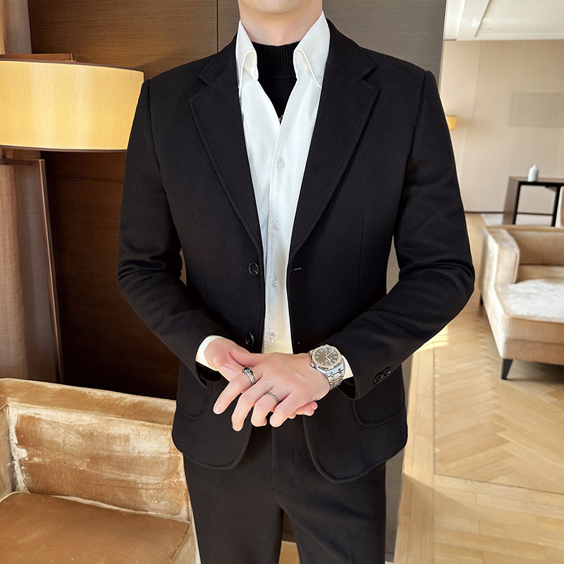 블랙 싱글 슈트