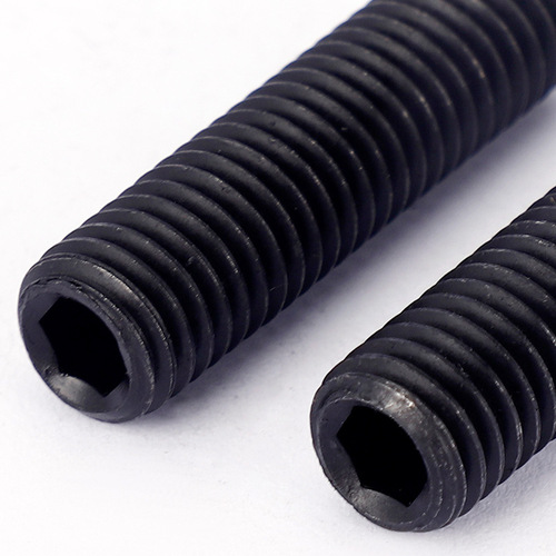 12.9-level concave end hexagonal machine meter screw tightening screw stop-pay headless screw positioning jackscrew M3/M4/M5