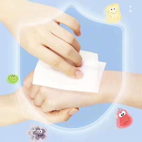 Hai's HaiNuo 75% Alcohol Disinfecting Wipes, 10-Piece Portable Outdoor Cleaning Pack with Pull-Tab Design