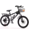Black shock-absorbing bike shifter (brake handle), set disc brake