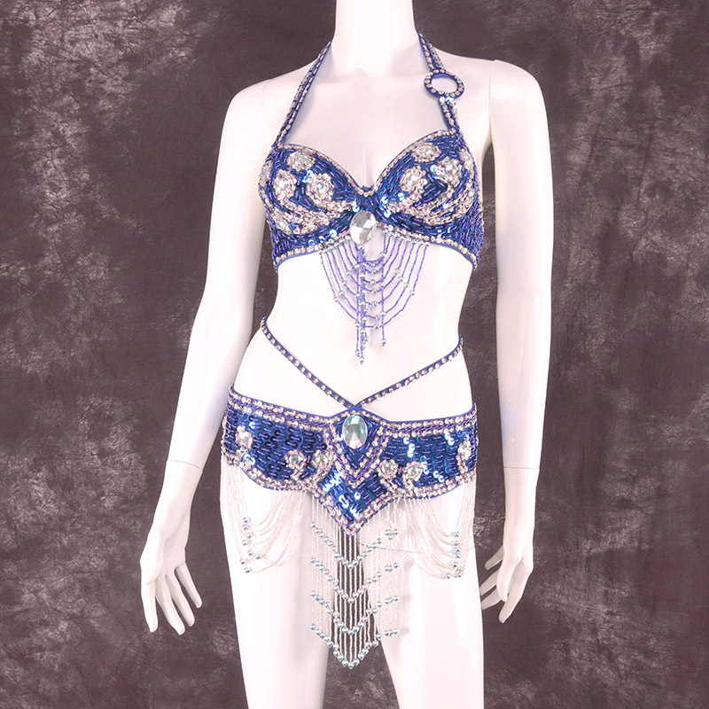 Ropa de danza India de gama alta ropa de danza del vientre 2023 primavera y verano sexy nueva ropa de práctica ropa de rendimiento falda de sujetador femenino