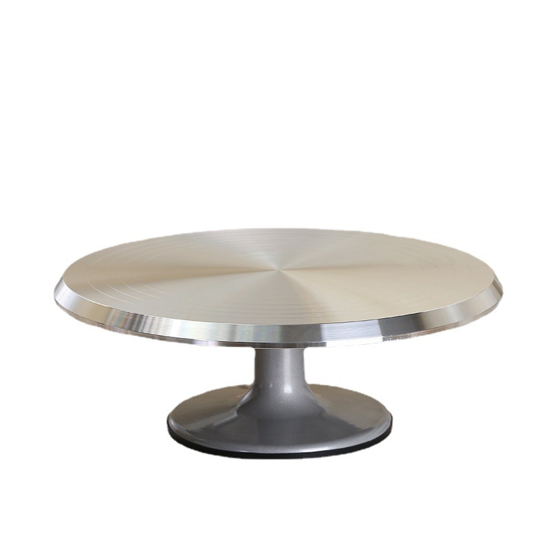 Aluminum Alloy Cake Turntable New Baking Tools DIY Birthday Cake Turntable Mold Non-Slip Decorating Table Utensils