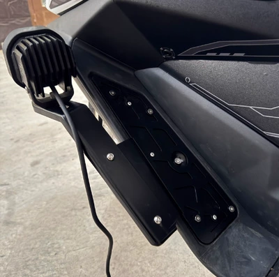Spotlight Bracket, Multi-Functional Extension | Motorcycle bumper