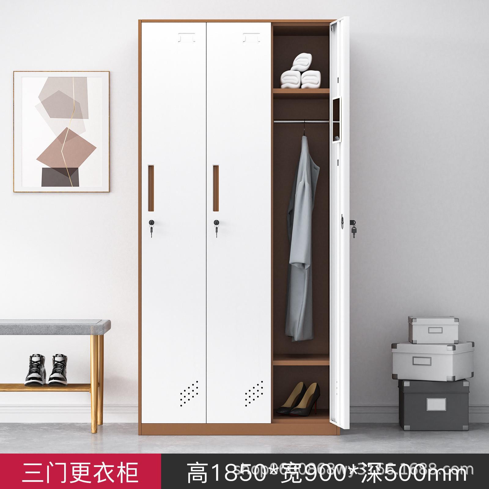 Desmontaje y montaje de casilleros, armario colgante de varias puertas, dormitorio del personal, armario de metal con cerradura, armario de almacenamiento de gimnasio