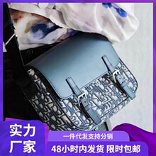 DI家 女士斜挎包 马鞍包 单肩差包 男女通用 信使包刺绣经典