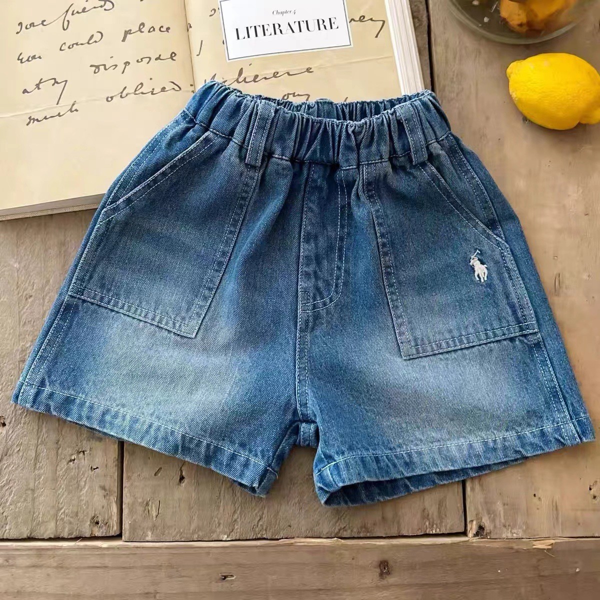Denim shorts