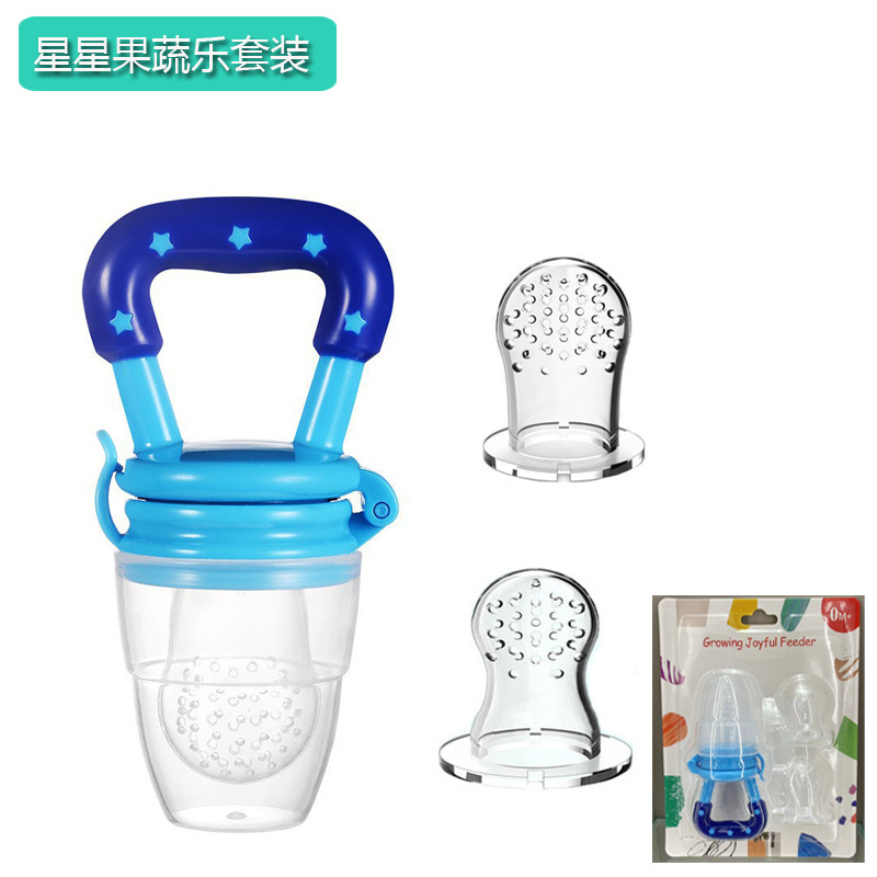 Tarjetas inglesas bebés estrellas frutas y verduras le grandes y medianos paquetes de bolsas de red de frutas suplementarias bite bite le red de silicona