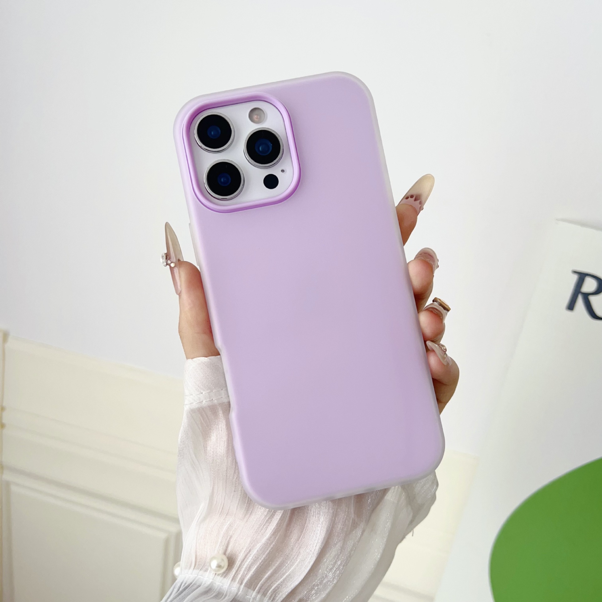 Verano color caramelo sensación de la piel dos en uno para iPhone16 Apple 15ProMax funda para teléfono móvil 14 pareja 13 nuevo