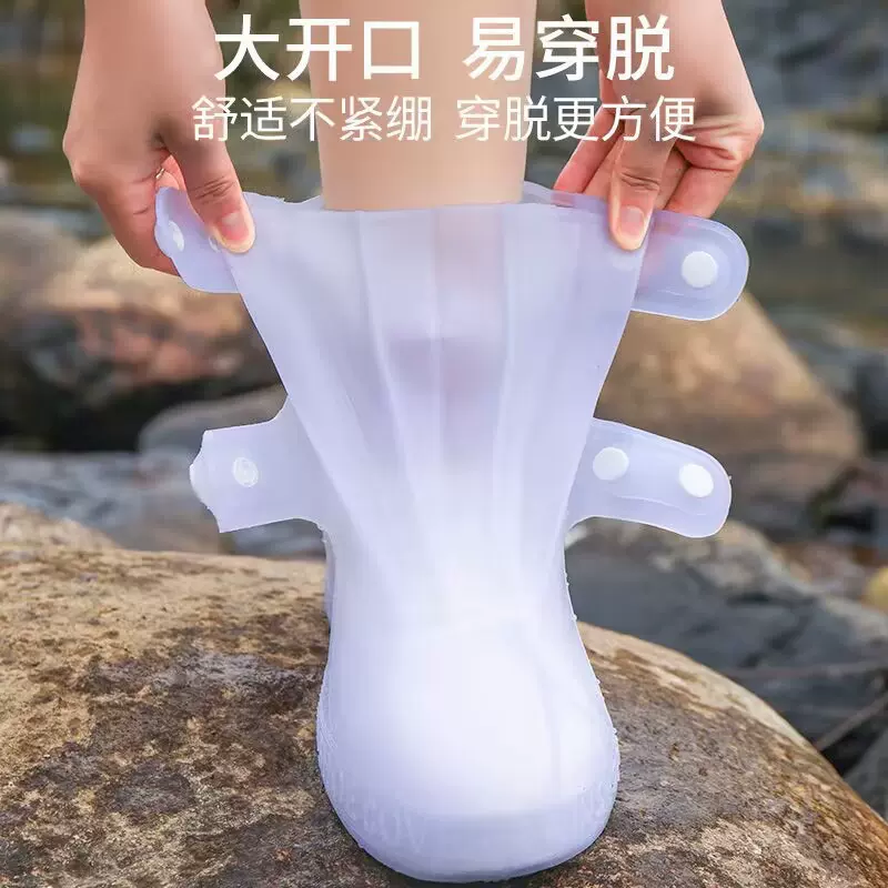 跨境利雨防雨鞋套加厚耐磨防水鞋套脚套男女儿童雨靴雨鞋批发厂家