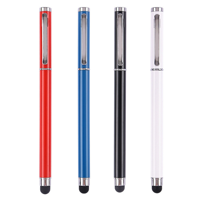 新型高颜値金属中性ペン華為携帯電話タブレット汎用コンデンサペン二合一多機能サインペン|undefined