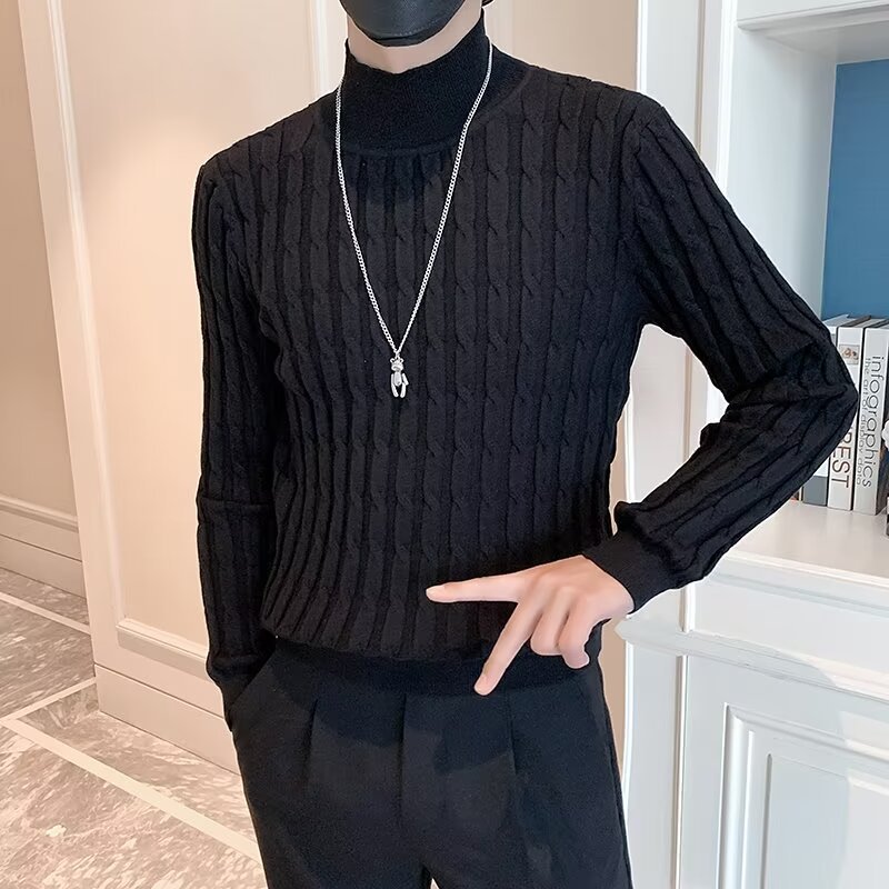 Demi-season keep warm base body-friendly trend knitted sweater