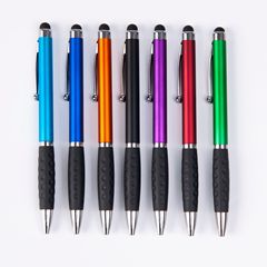 メーカー卸売回転携帯電話タッチスクリーンペンボールペン広告ギフトペン印刷可能なロゴ卸売