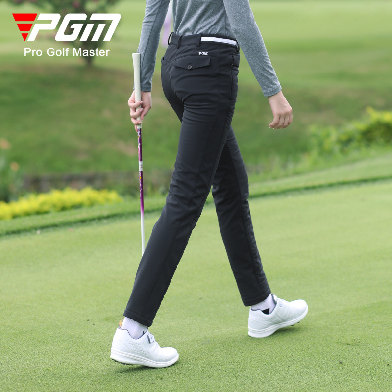 Quần chơi golf nữ chần bông dày dáng thể thao — KUZ113-Màu đen, KUZ113-màu trắng