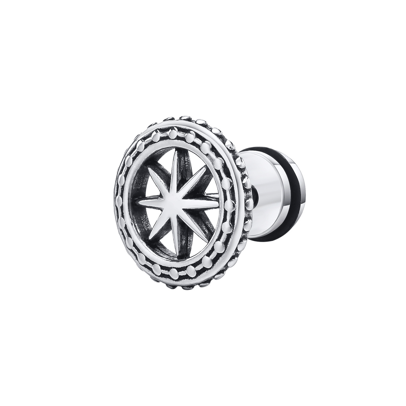 Minimalist Men's Stud Earrings In Stainless Steel For Daily Wear_voghion.com
