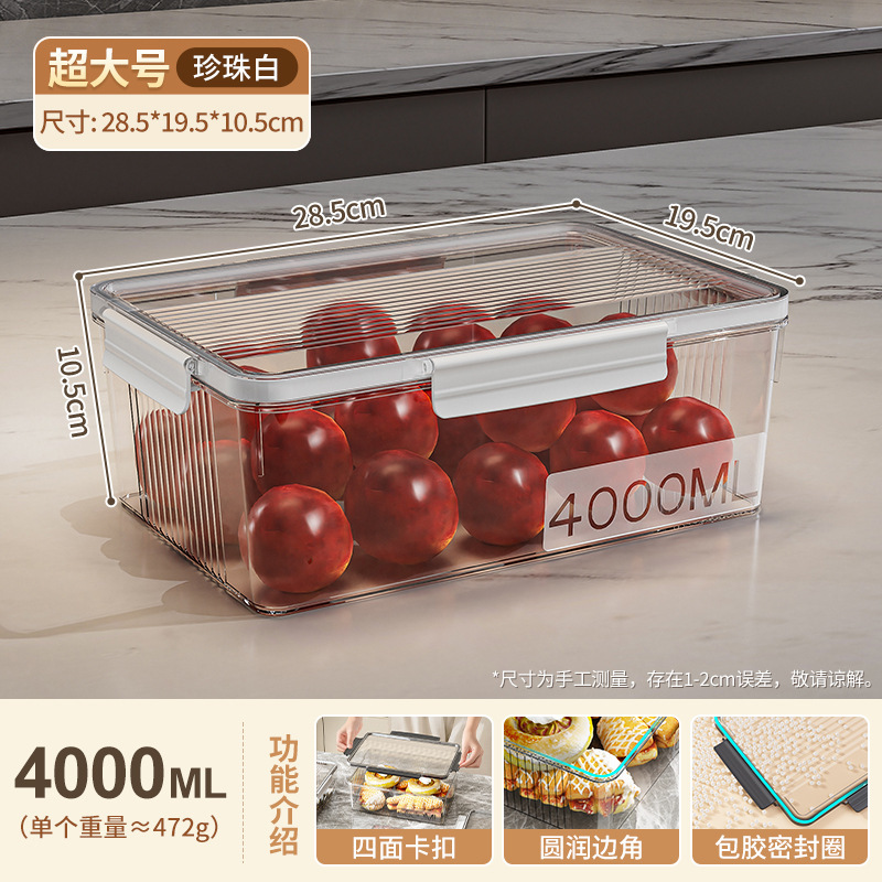 保冷箱冷凍食品大容量整理箱冷蔵庫収納箱食品級果物餃子野菜密封箱|undefined